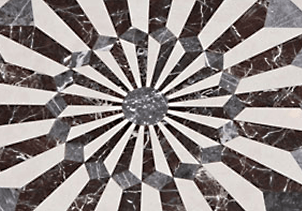 Floor tiling.
